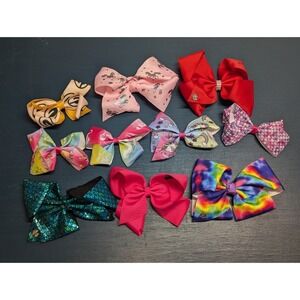 Large Hair Accessory Lot 10 Jojo Siwa + More Bows Bundle